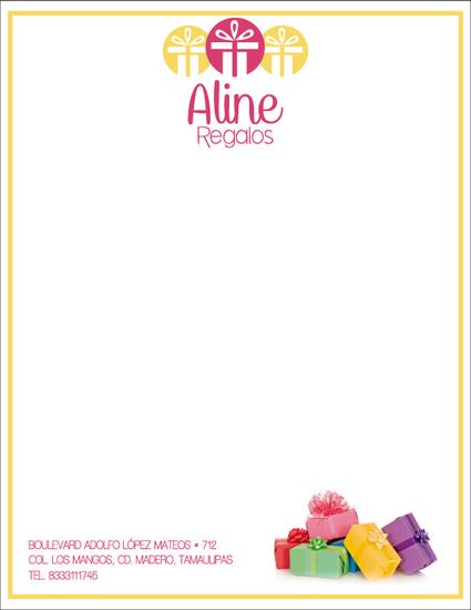 Hoja membretada aline2 cv