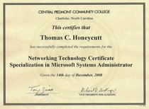 Cpcc network technology certificate specialization in microsoft systems administrator cv