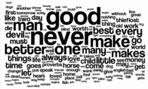 Most common words in english proverbs 1 cv