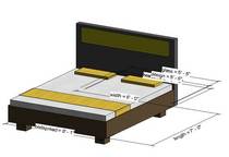 Bed built in revit custom with different size cv