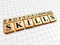 13759119 professional skills 3d golden boxes with black text cv