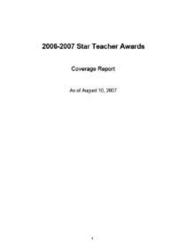 2007 star teacher press clippings cv